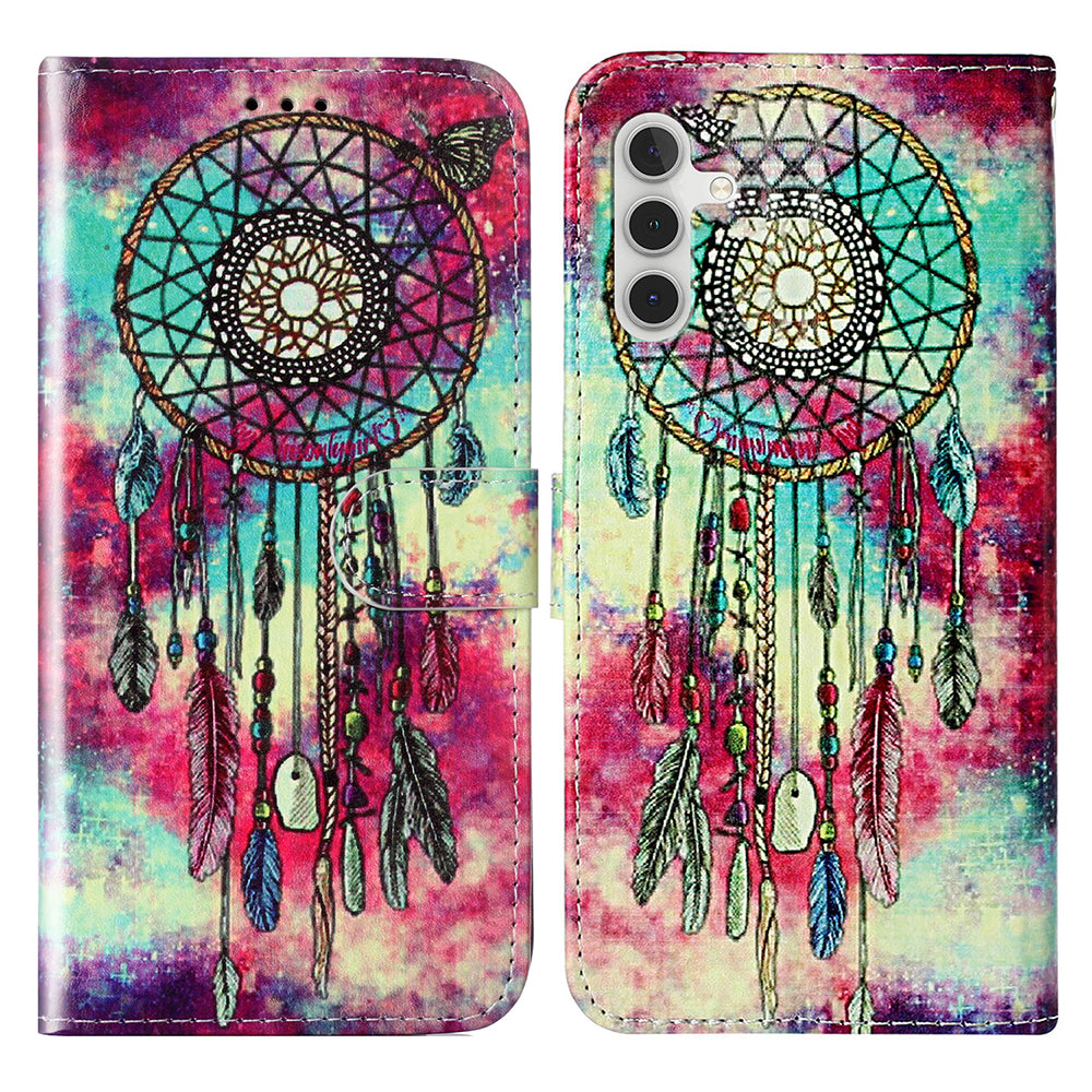 Wallet Folio Flip Phone Case for Samsung Galaxy A24 4G A25 5G PU Leather Pattern Printing Stand Cover