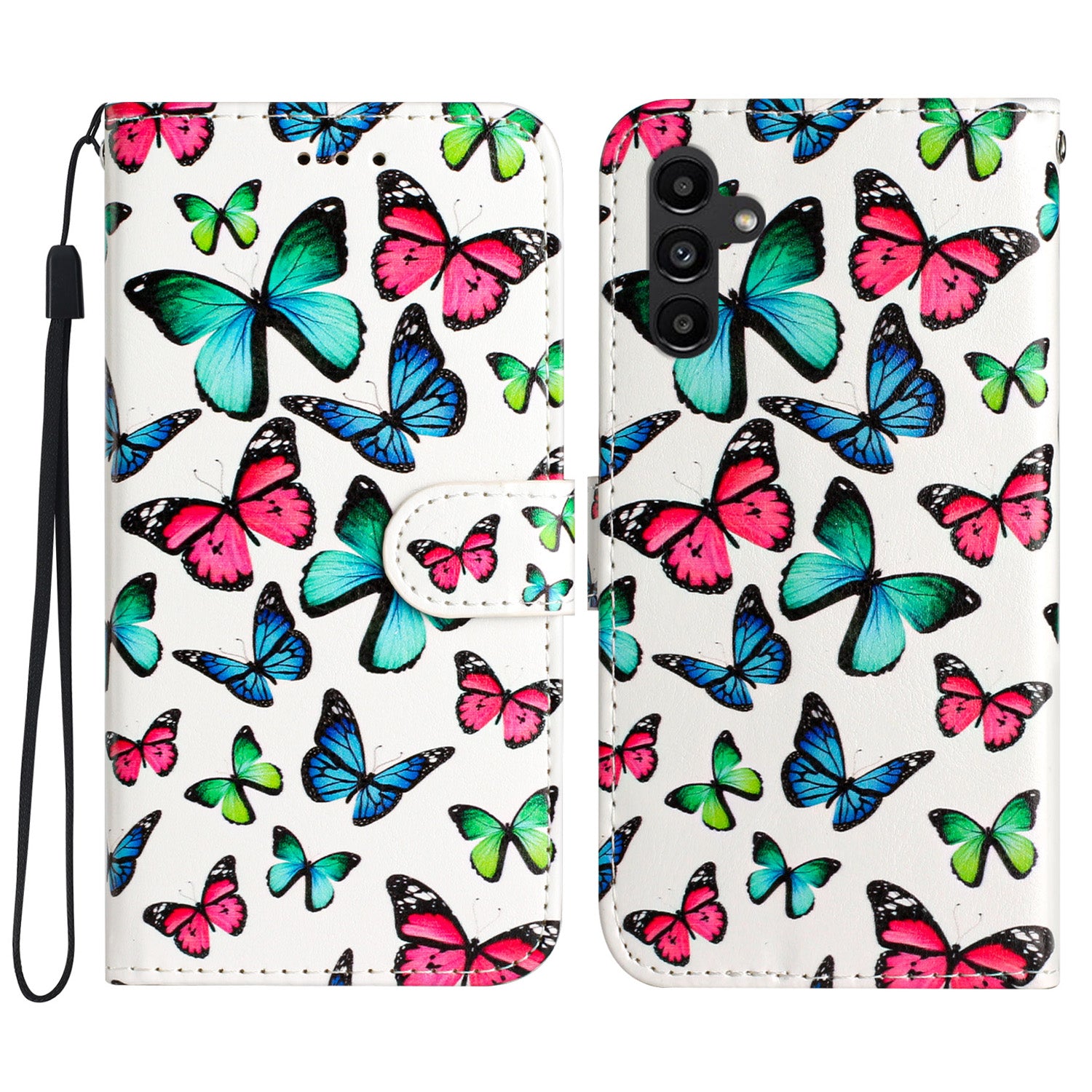 Pouzdro na peněženku pro Samsung Galaxy A24 4G A25 5G PU kožený stojánek na tisk vzoru Kryt na telefon