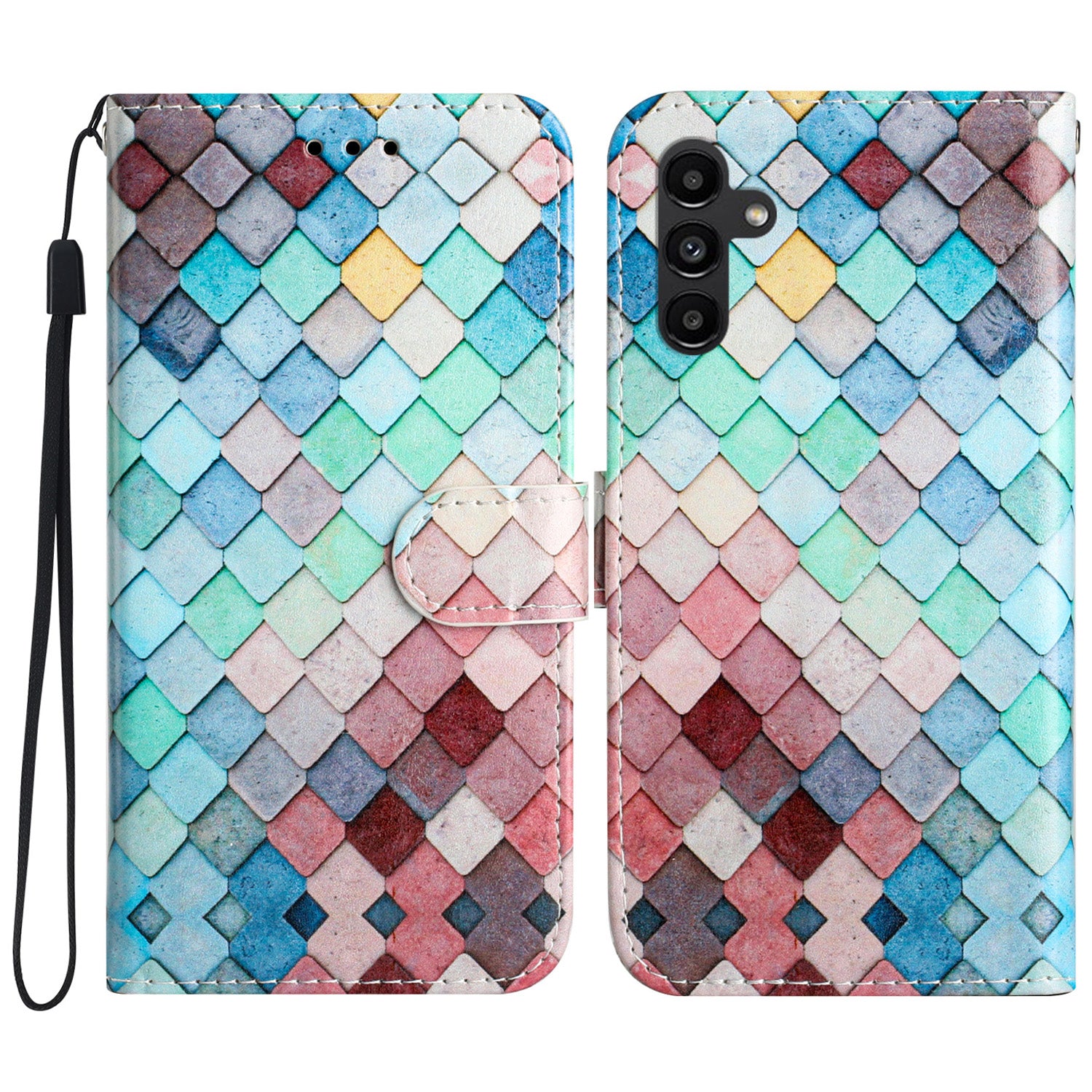 Pouzdro na peněženku pro Samsung Galaxy A24 4G A25 5G PU kožený stojánek na tisk vzoru Kryt na telefon