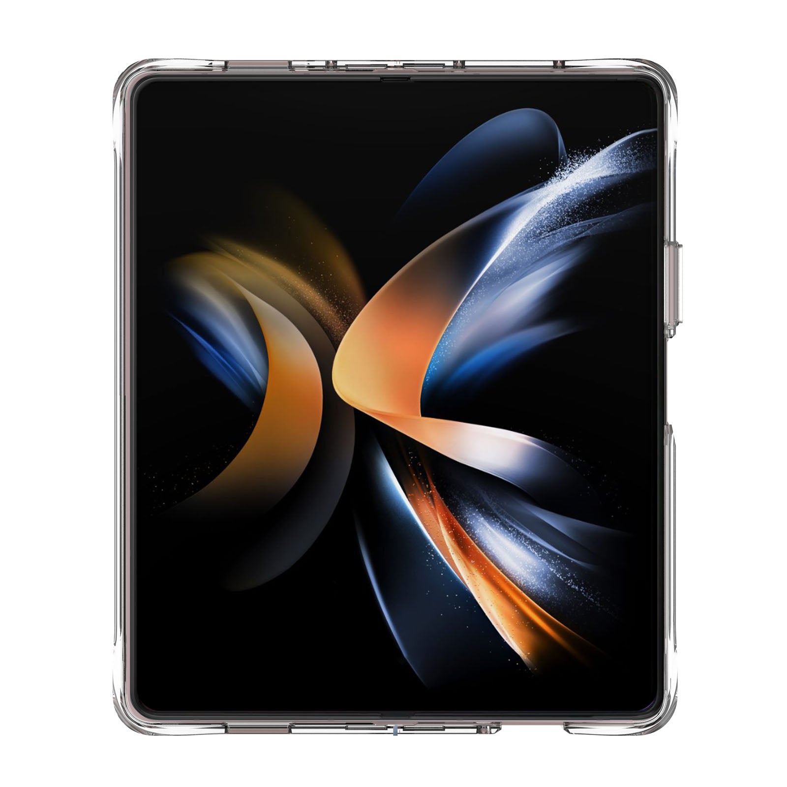 Transparent Phone Case for Samsung Galaxy Z Fold5 5G , PC+TPU Shockproof Folding Cover
