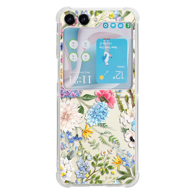 For Samsung Galaxy Z Flip5 5G TPU Reinforced Corners Phone Case Pattern Printing Phone Cover
