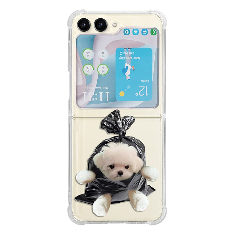 For Samsung Galaxy Z Flip5 5G TPU Reinforced Corners Phone Case Pattern Printing Phone Cover