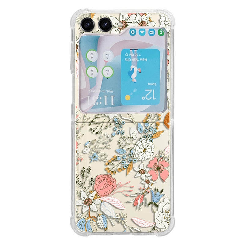 For Samsung Galaxy Z Flip5 5G TPU Reinforced Corners Phone Case Pattern Printing Phone Cover