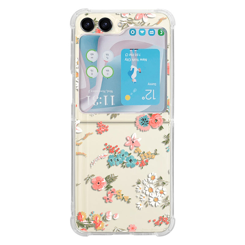 For Samsung Galaxy Z Flip5 5G TPU Reinforced Corners Phone Case Pattern Printing Phone Cover