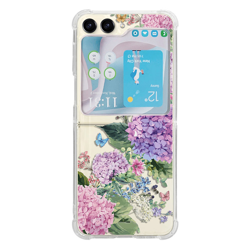 For Samsung Galaxy Z Flip5 5G TPU Reinforced Corners Phone Case Pattern Printing Phone Cover