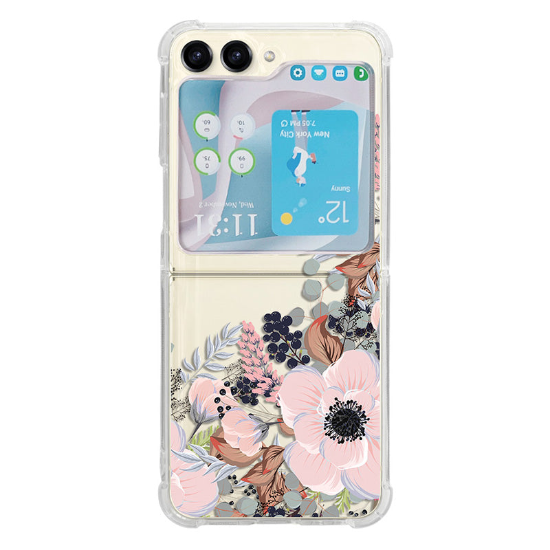 For Samsung Galaxy Z Flip5 5G TPU Reinforced Corners Phone Case Pattern Printing Phone Cover