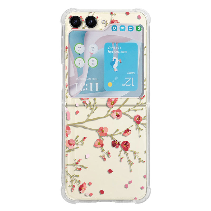 For Samsung Galaxy Z Flip5 5G TPU Reinforced Corners Phone Case Pattern Printing Phone Cover