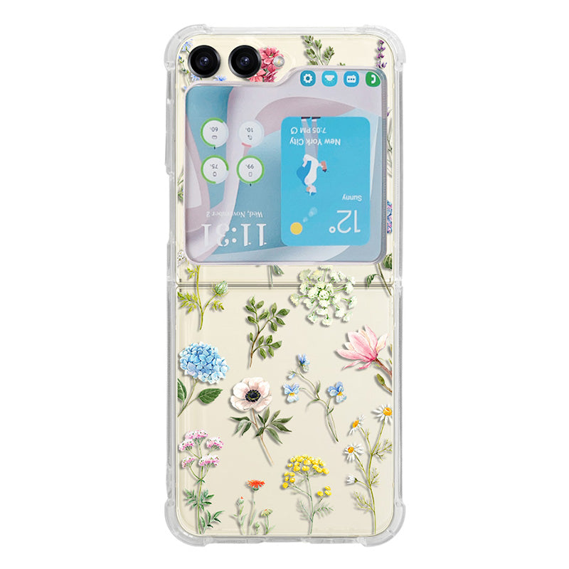 For Samsung Galaxy Z Flip5 5G TPU Reinforced Corners Phone Case Pattern Printing Phone Cover