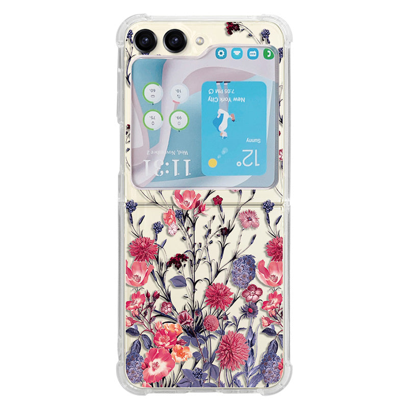 For Samsung Galaxy Z Flip5 5G TPU Reinforced Corners Phone Case Pattern Printing Phone Cover