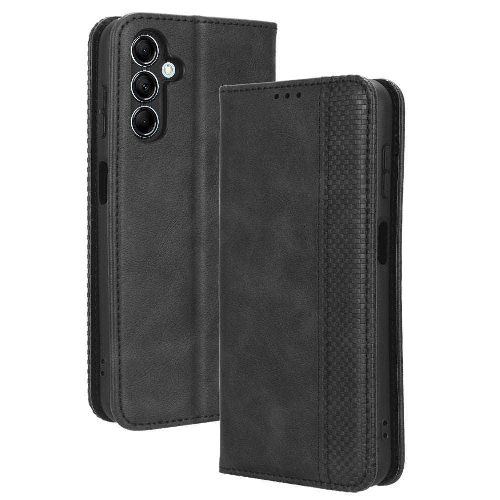 For Samsung Galaxy F34 5G M34 5G Wallet Retro PU Leather Case Stand Protective Phone Cover