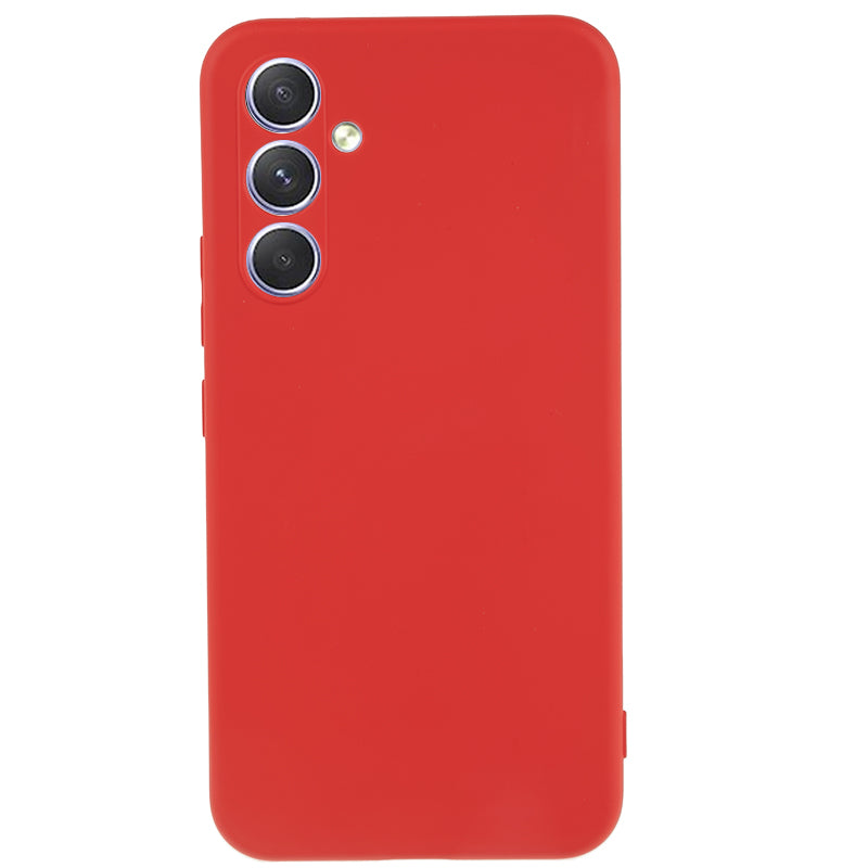 Til Samsung Galaxy S23 FE Fiberforing Gummibelagt TPU-telefoncover Anti-ridse bagcover 