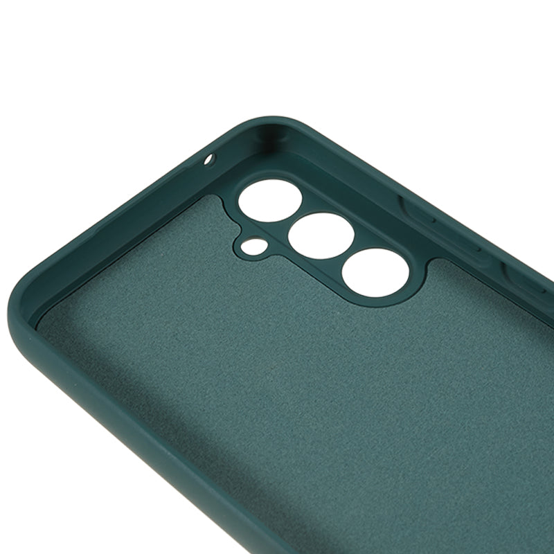 Til Samsung Galaxy S23 FE Fiberforing Gummibelagt TPU-telefoncover Anti-ridse bagcover 
