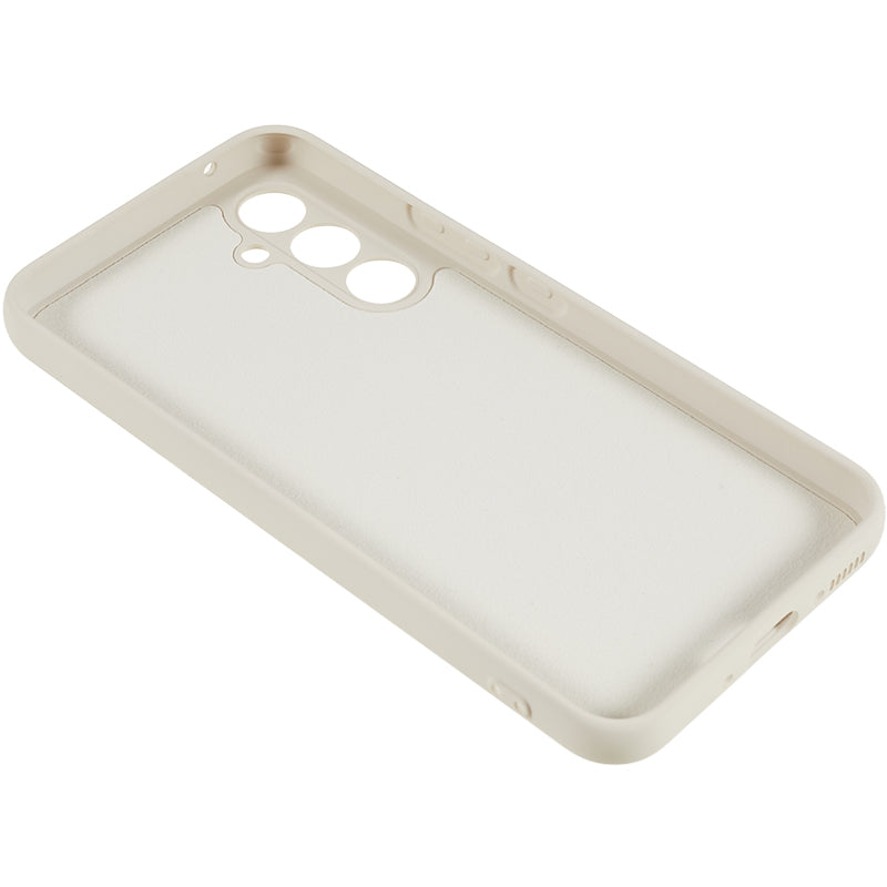 Til Samsung Galaxy S23 FE Fiberforing Gummibelagt TPU-telefoncover Anti-ridse bagcover 