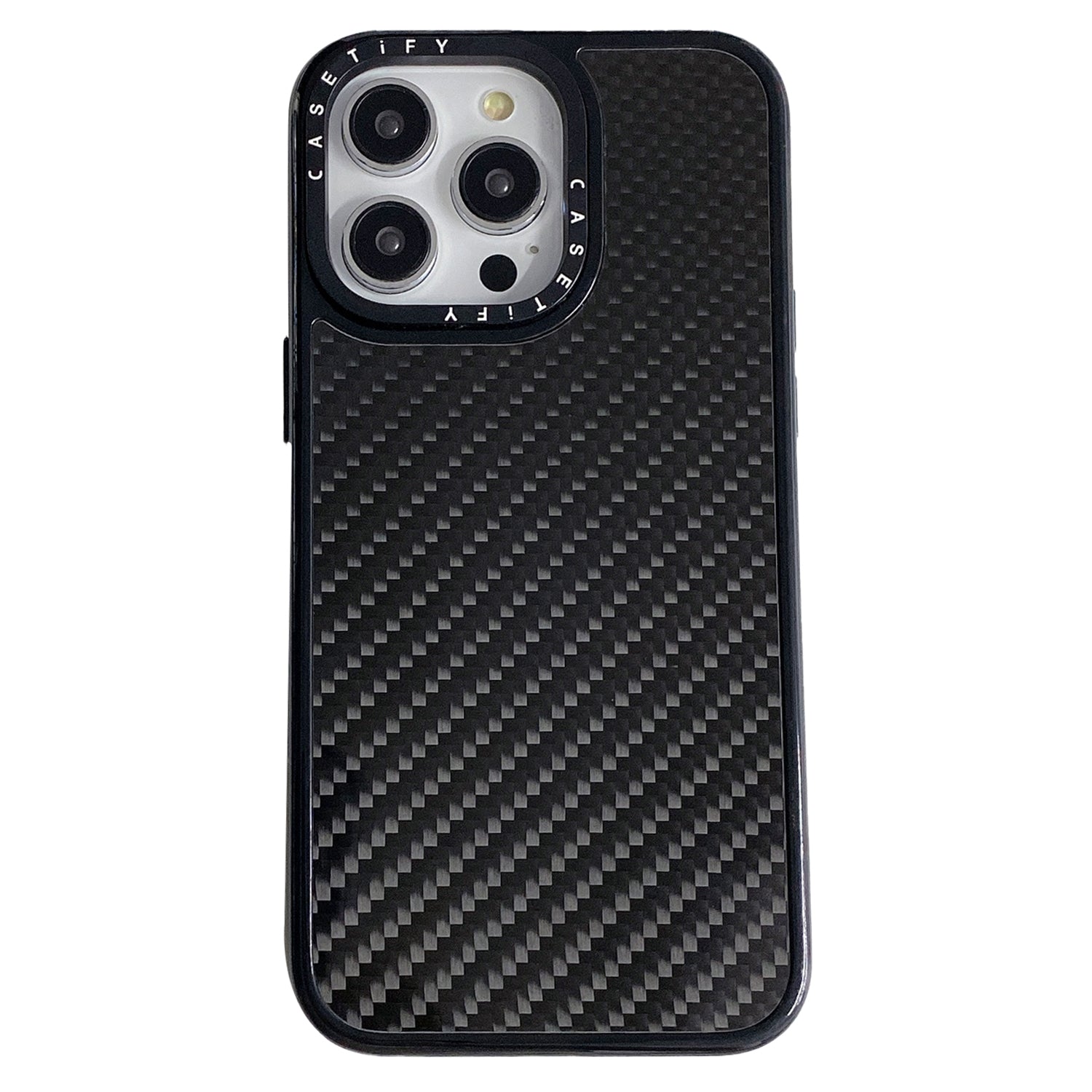 For iPhone 15 Pro Anti-Scratch Shell Carbon Fiber Texture Mobile Phone Case PC TPU Phone Cover