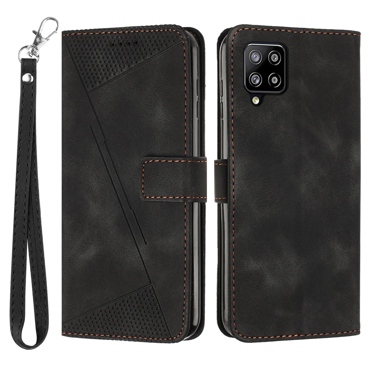 For Samsung Galaxy A22 4G (EU Version) M32 (India Version) M32 (Global Version) 4G F22 M22 Leather Phone Cover Imprinted Wallet Stand Case