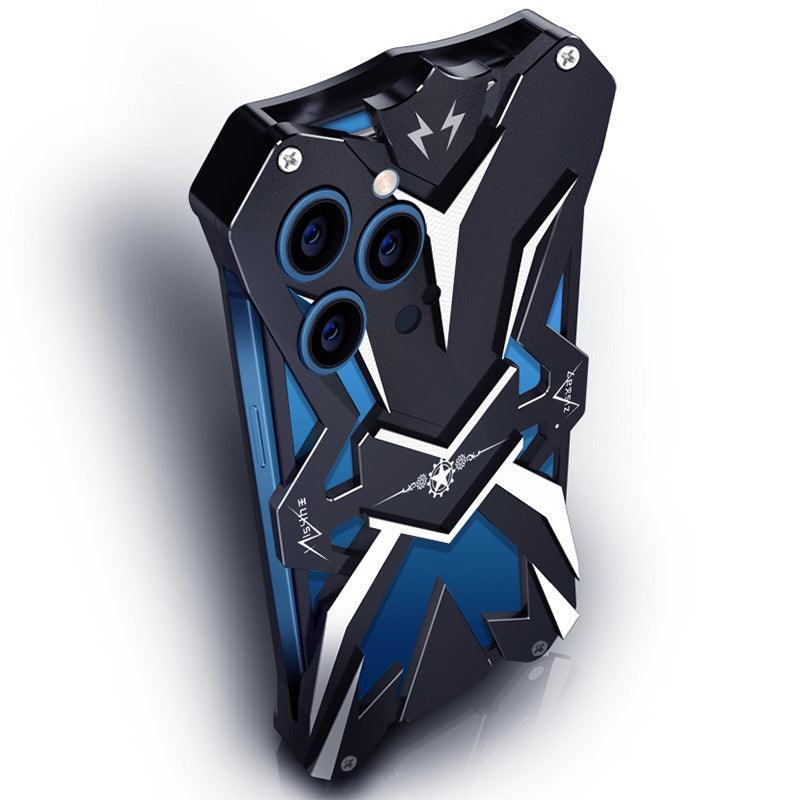 Shockproof Phone Case for iPhone 12 Pro Max 6.7 inch Aluminum Alloy Protective Back Cover