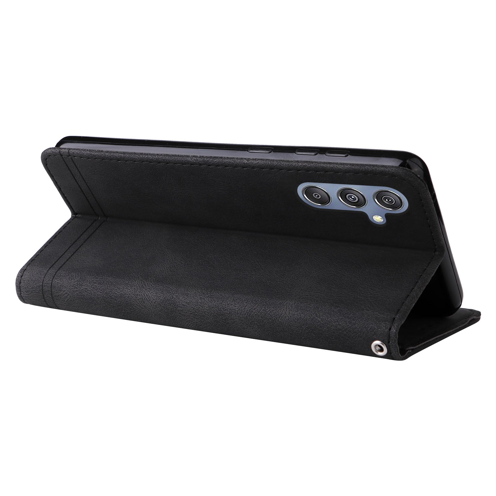For Samsung Galaxy F34 5G M34 5G Imprinted Lines Stand Wallet Cover Anti-drop PU Leather Phone Case