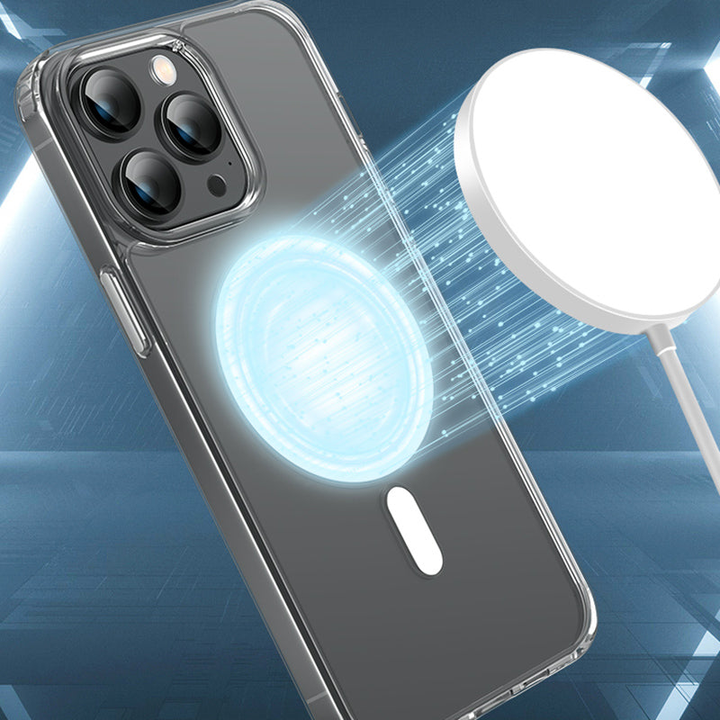 X-LEVEL Ultra Clear Phone Case for iPhone 15 Plus Shockproof TPU PC Phone Cover Compatible with MagSafe