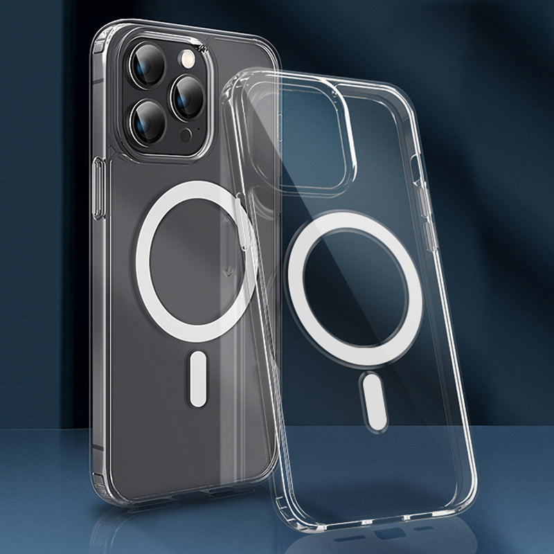 X-LEVEL Protective Ultra Clear Case for iPhone 15 Pro Anti-Drop TPU PC Phone Cover Compatible with MagSafe
