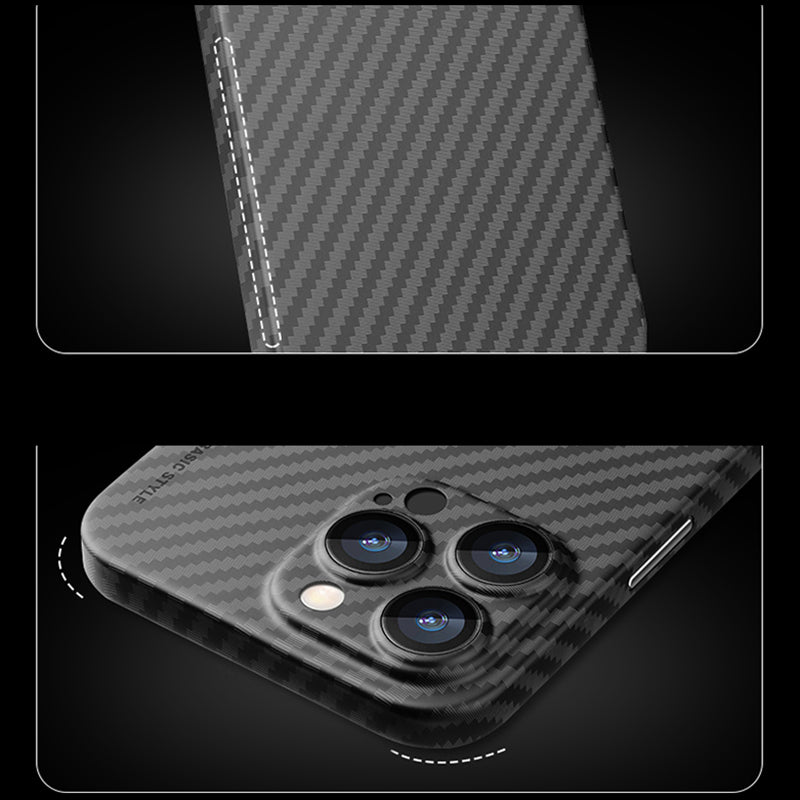 X-LEVEL Back Protector for iPhone 15 Plus Carbon Fiber Texture Hard PC Case Ultra Thin Phone Cover