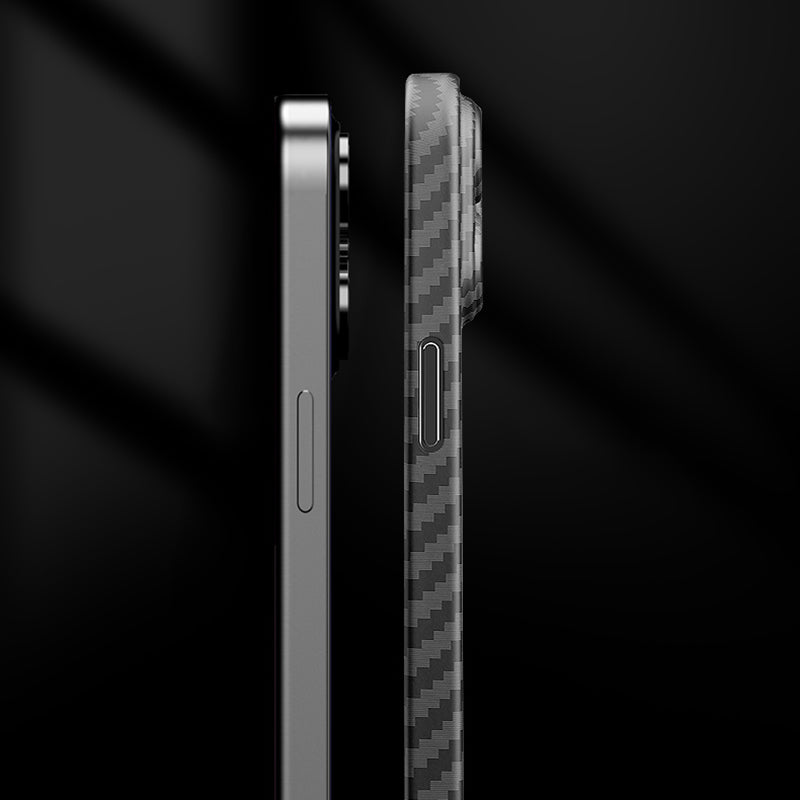 X-LEVEL Back Protector for iPhone 15 Plus Carbon Fiber Texture Hard PC Case Ultra Thin Phone Cover