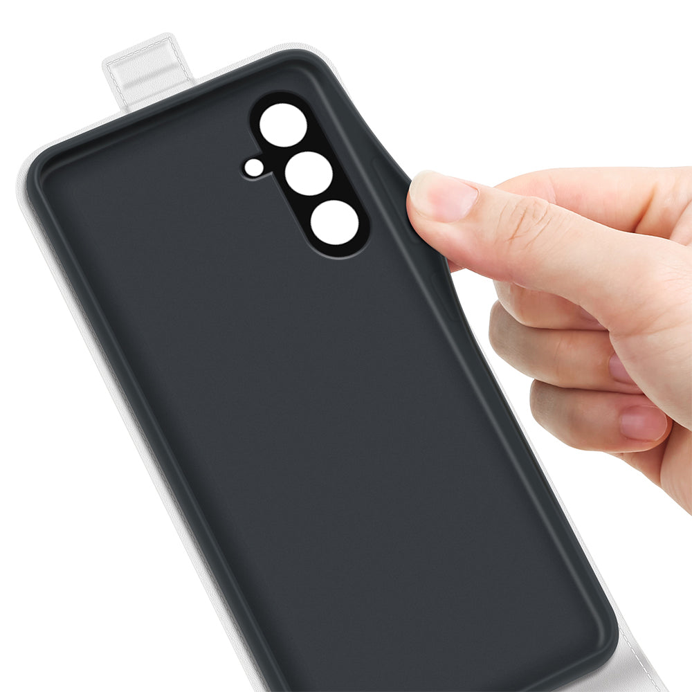 For Samsung Galaxy F34 5G M34 5G Vertical Flip Phone Leather Case Card Holder Crazy Horse Texture Cover