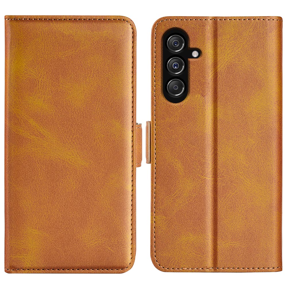 For Samsung Galaxy F34 5G M34 5G Calf Texture Phone Case Supporting Stand Wallet Leather Phone Cover