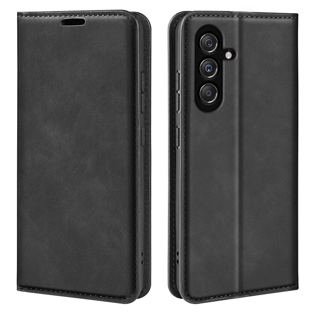 For Samsung Galaxy F34 5G M34 5G Anti-Scratch Skin-touch Wallet PU Leather Phone Case Stand Mobile Phone Cover