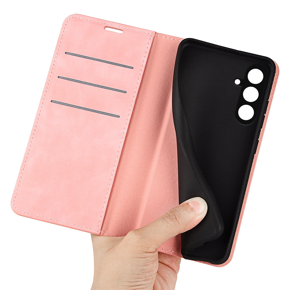 For Samsung Galaxy F34 5G M34 5G Anti-Scratch Skin-touch Wallet PU Leather Phone Case Stand Mobile Phone Cover