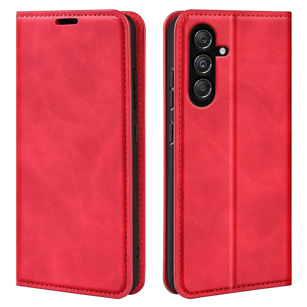 For Samsung Galaxy F34 5G M34 5G Anti-Scratch Skin-touch Wallet PU Leather Phone Case Stand Mobile Phone Cover