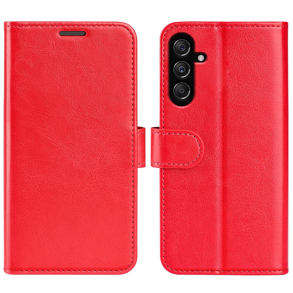 For Samsung Galaxy F34 5G M34 5G Anti-Scratch PU Leather Cell Phone Cover Stand Crazy Horse Texture Wallet Case
