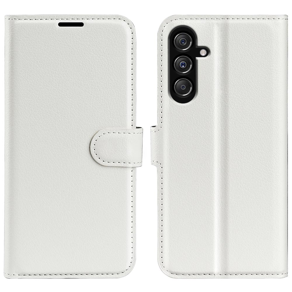 For Samsung Galaxy F34 5G M34 5G Phone Case Anti-Scratch Stand PU Leather Wallet Litchi Texture Protective Cover
