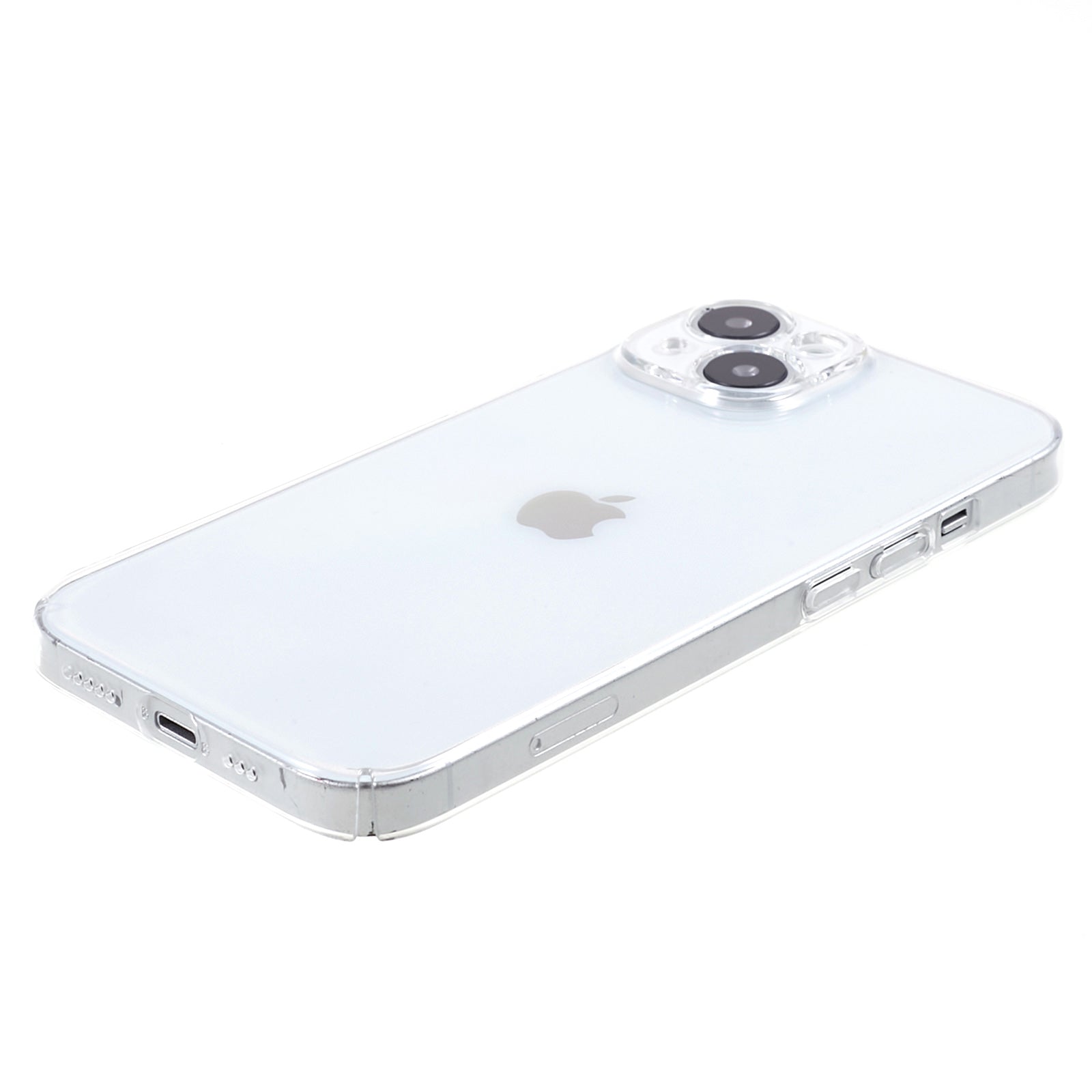 100PCS For iPhone 13 Clear Plastic Cell Phone Cover Slim-Fit Hard Phone Case HD Transparent Shell