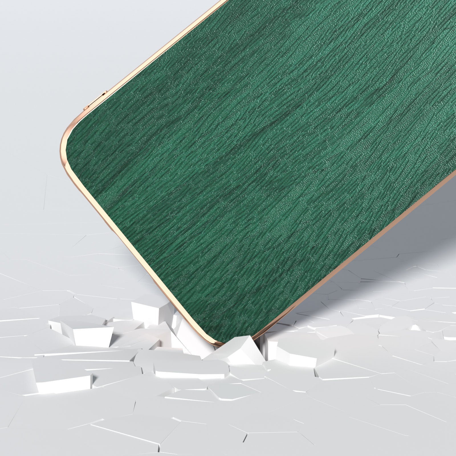 For Samsung Galaxy S23 FE Wood Texture Electroplating Case Shockproof PU Leather Coated PC TPU Phone Cover