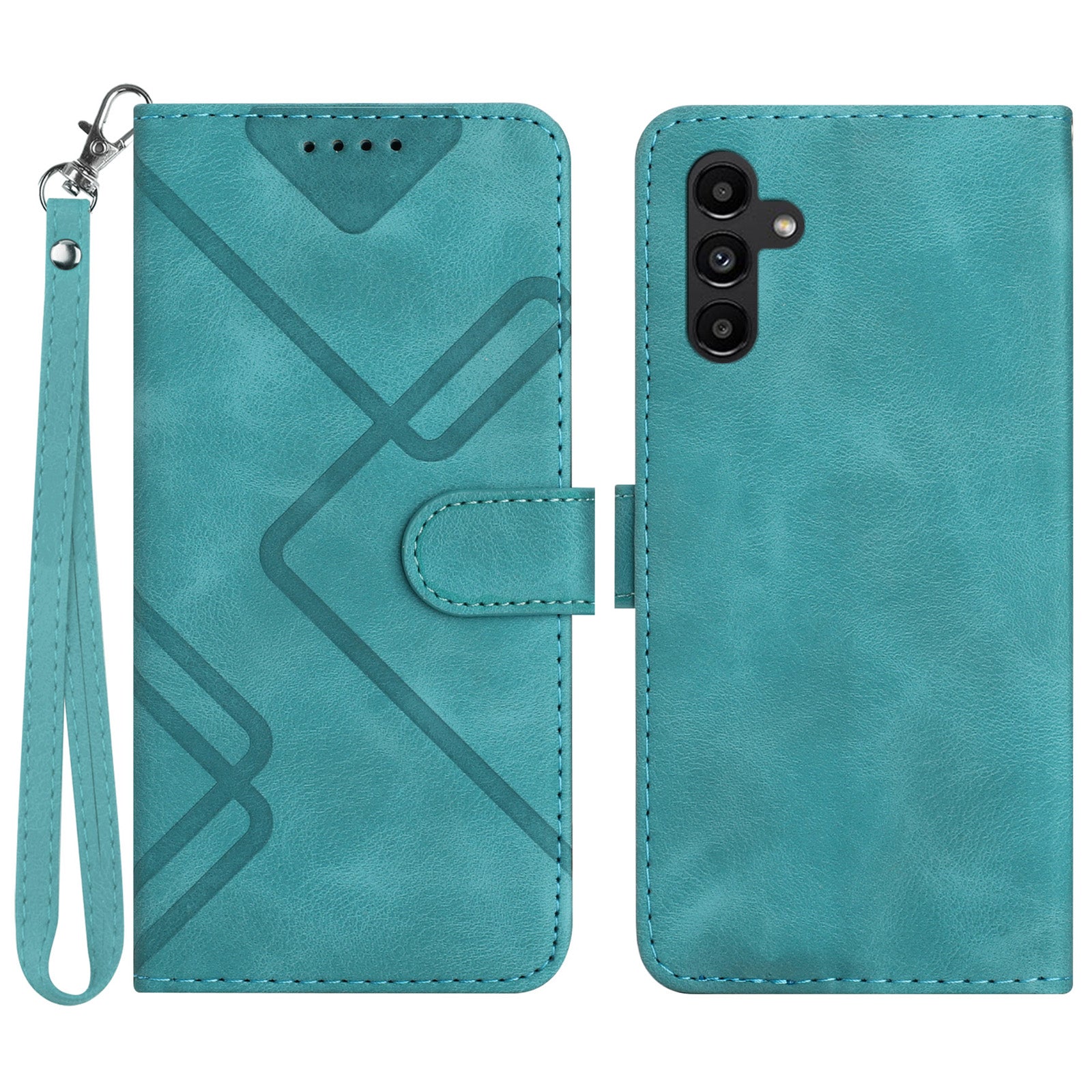 YX0040 For Samsung Galaxy S23 FE Imprinted PU Leather Wallet Case Stand Protective Phone Cover