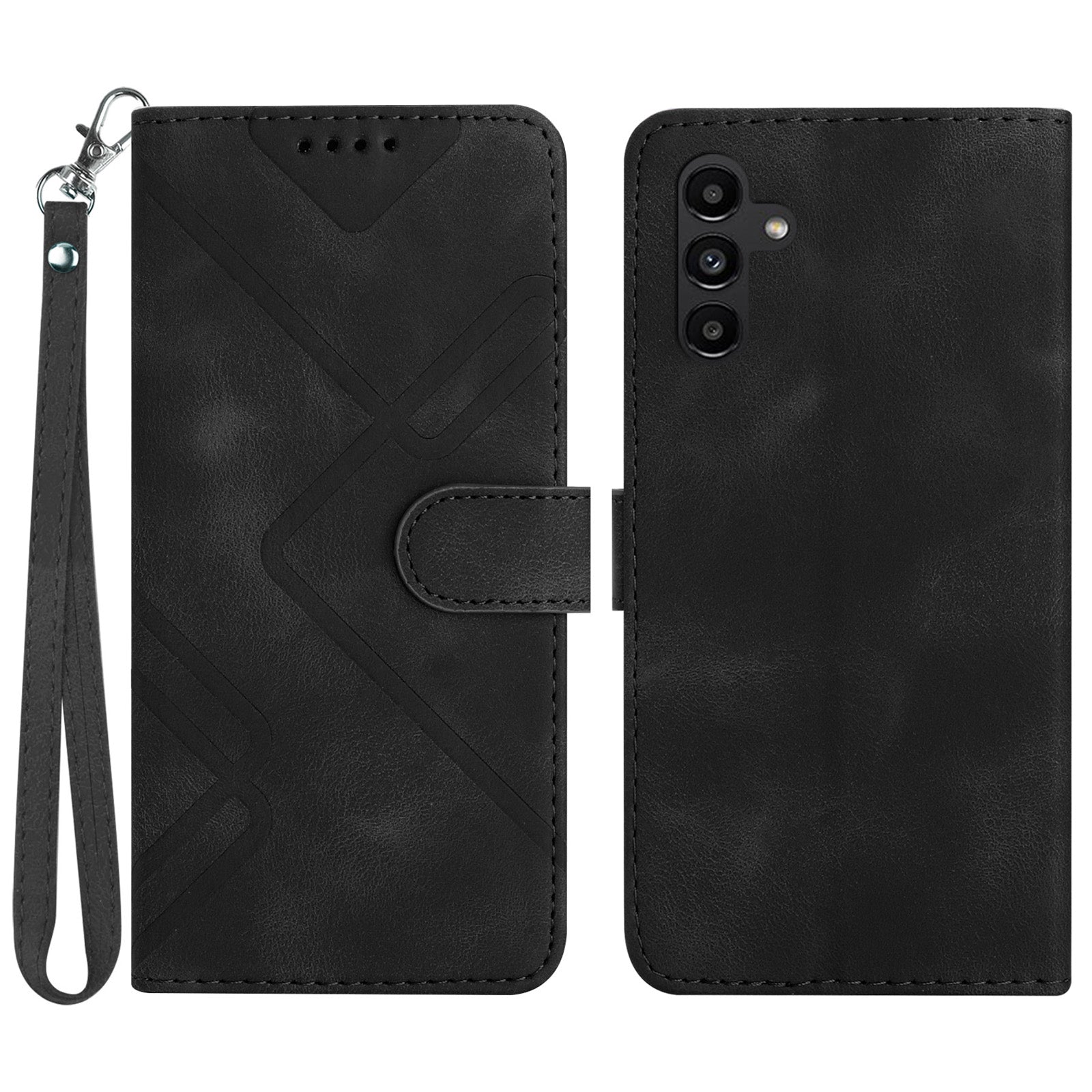 YX0040 For Samsung Galaxy A25 5G A24 4G Phone Case Imprinted PU Leather Stand Wallet Phone Cover