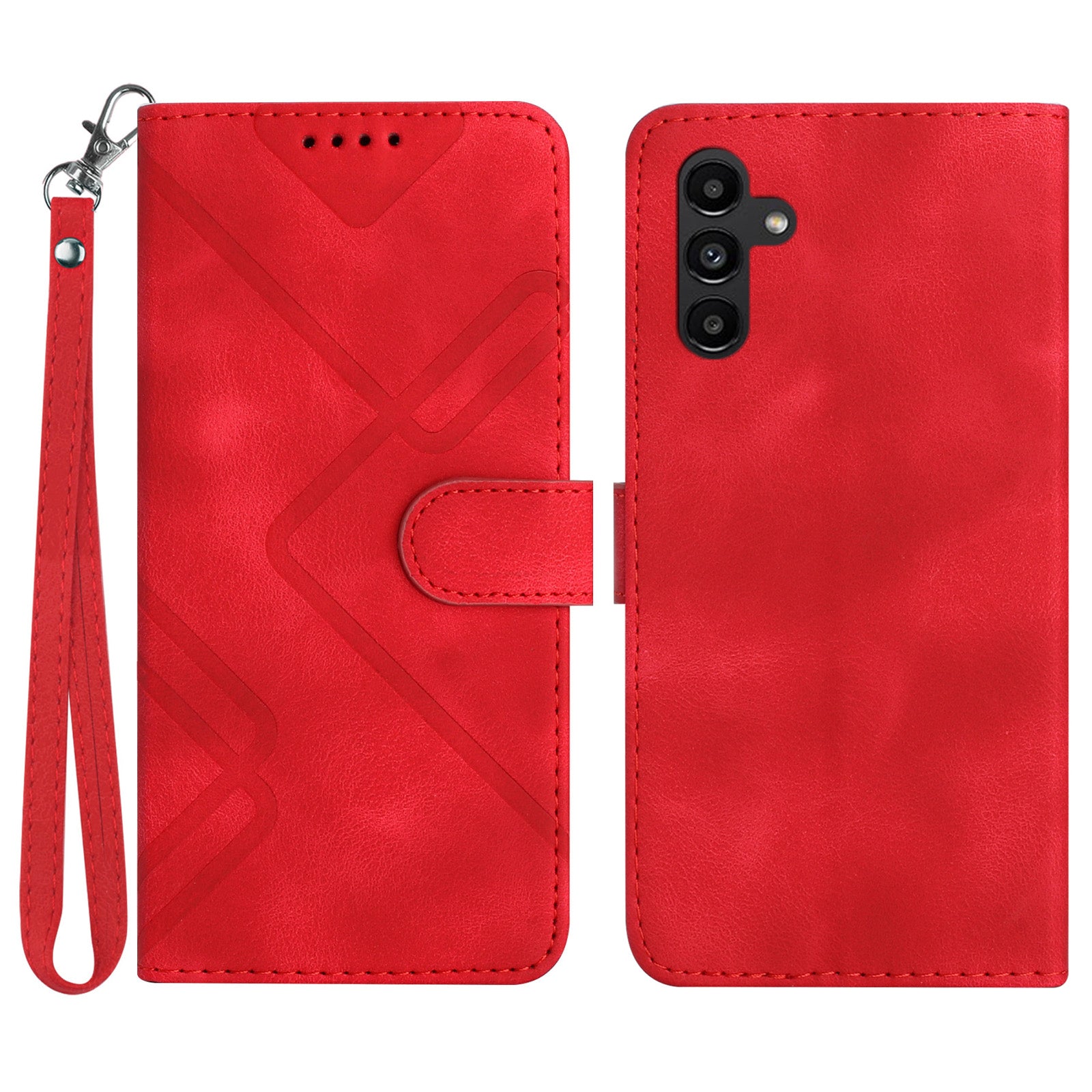 YX0040 For Samsung Galaxy A25 5G A24 4G Phone Case Imprinted PU Leather Stand Wallet Phone Cover