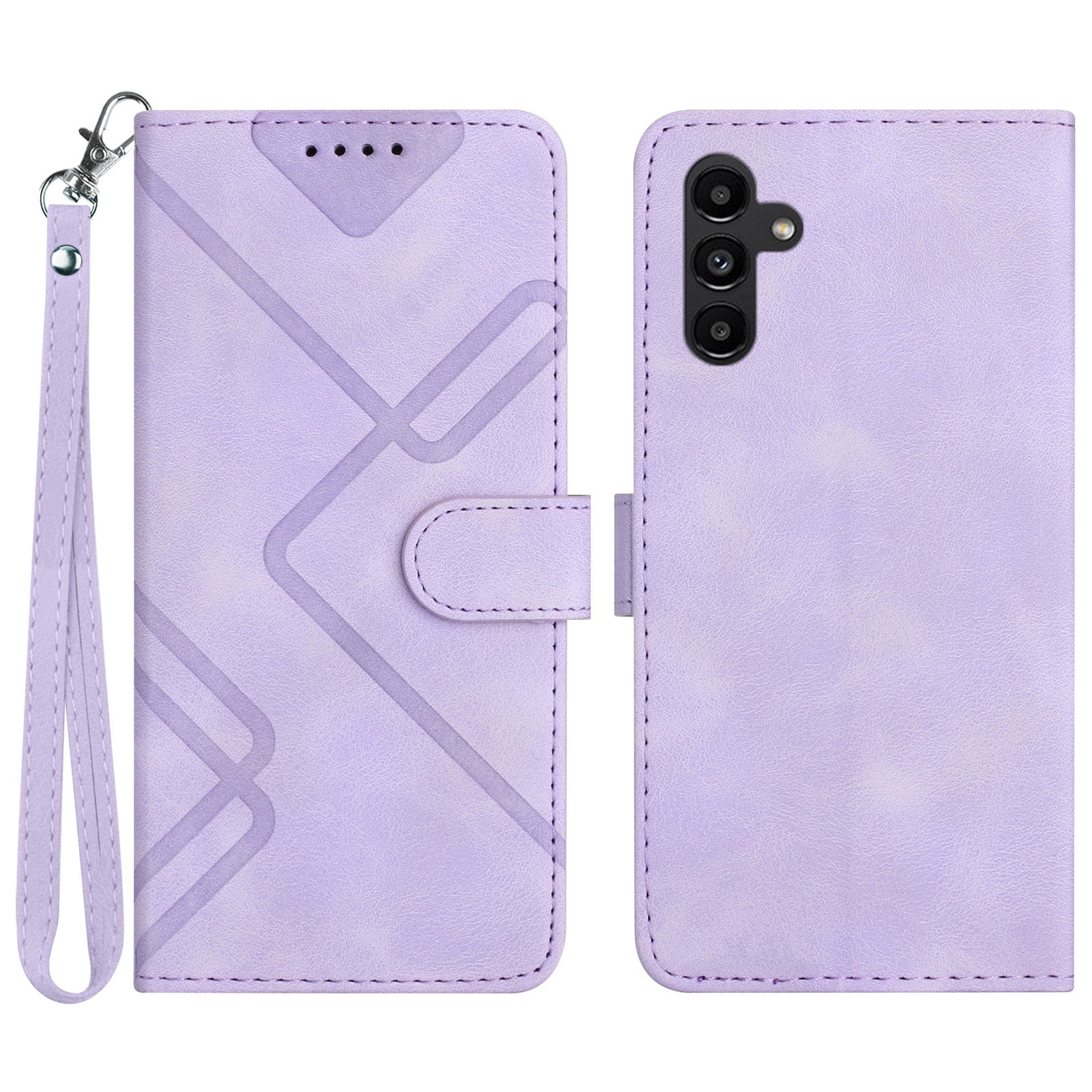 YX0040 For Samsung Galaxy A25 5G A24 4G Phone Case Imprinted PU Leather Stand Wallet Phone Cover