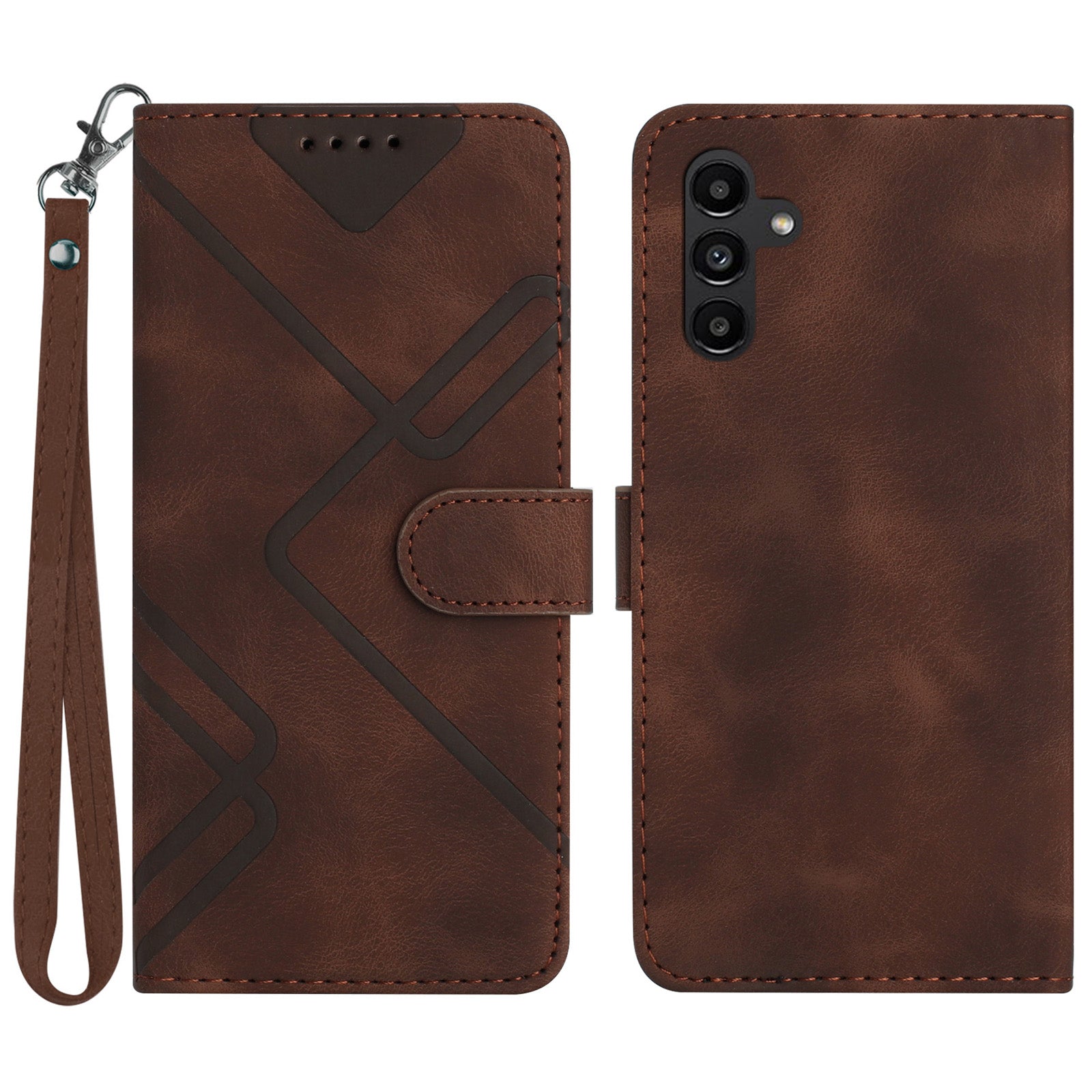 YX0040 For Samsung Galaxy A25 5G A24 4G Phone Case Imprinted PU Leather Stand Wallet Phone Cover