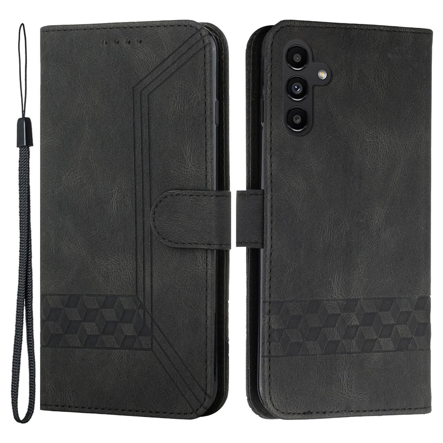 YX0010 Series pro Samsung Galaxy A25 5G A24 4G kožené pouzdro na telefon Stojan na peněženku Kryt na telefon s potiskem