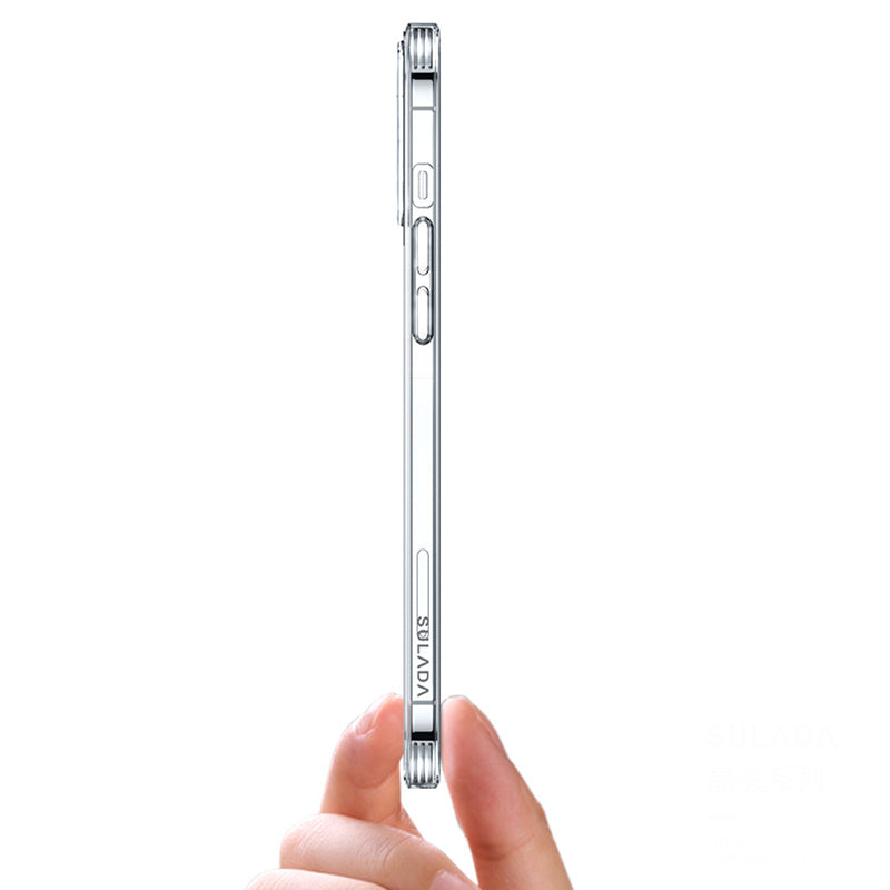 SULADA pro iPhone 15 Pro prachotěsný HD průhledný kryt na mobilní telefon PC TPU kryt proti poškrábání