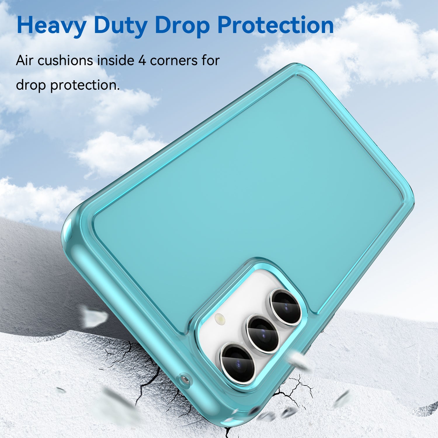 Candy Series for Samsung Galaxy S23 FE Drop Resistant TPU Phone Case Clear Back Cover