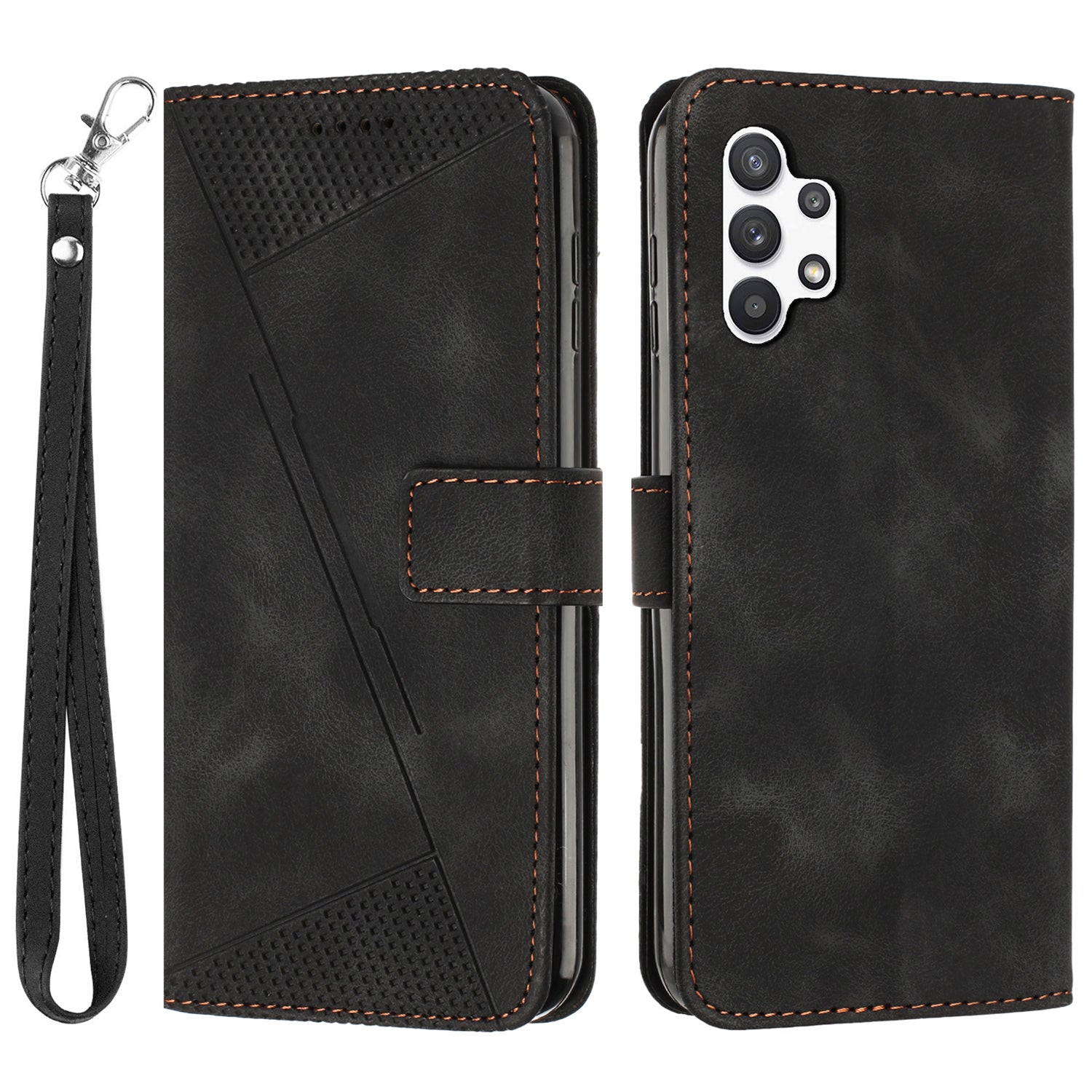 Peněženka PU kožené pouzdro na telefon pro Samsung Galaxy A13 4G stojánek trojúhelníkový kryt na telefon s potiskem