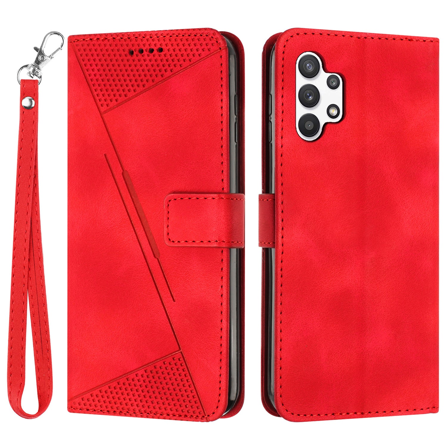 Peněženka PU kožené pouzdro na telefon pro Samsung Galaxy A13 4G stojánek trojúhelníkový kryt na telefon s potiskem