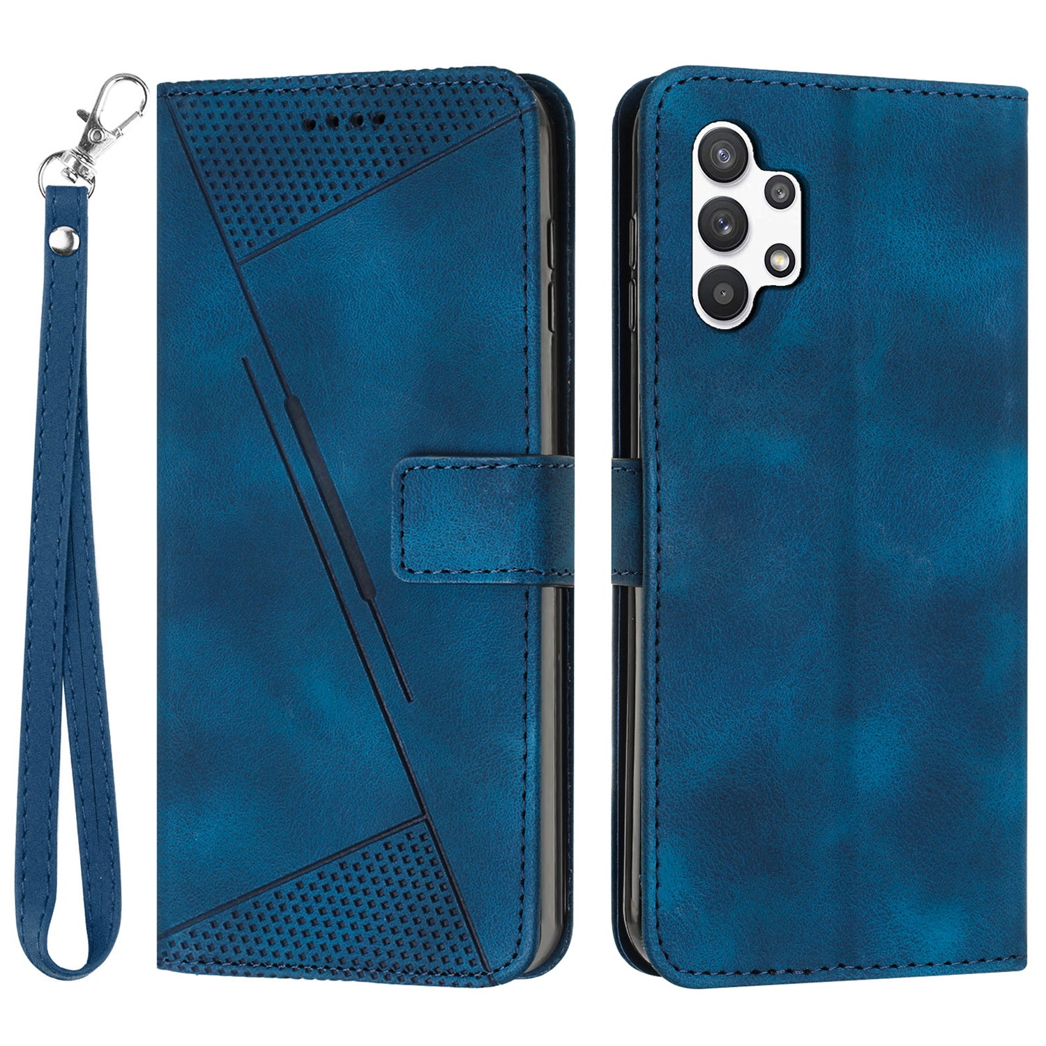 Peněženka PU kožené pouzdro na telefon pro Samsung Galaxy A13 4G stojánek trojúhelníkový kryt na telefon s potiskem