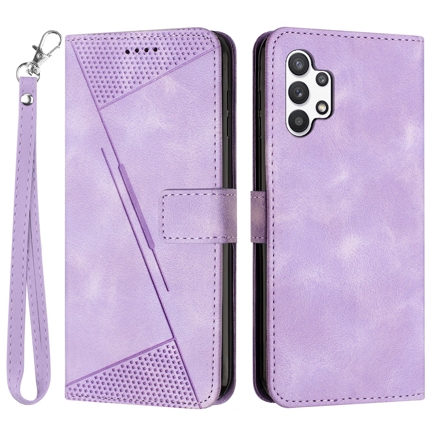 Peněženka PU kožené pouzdro na telefon pro Samsung Galaxy A13 4G stojánek trojúhelníkový kryt na telefon s potiskem