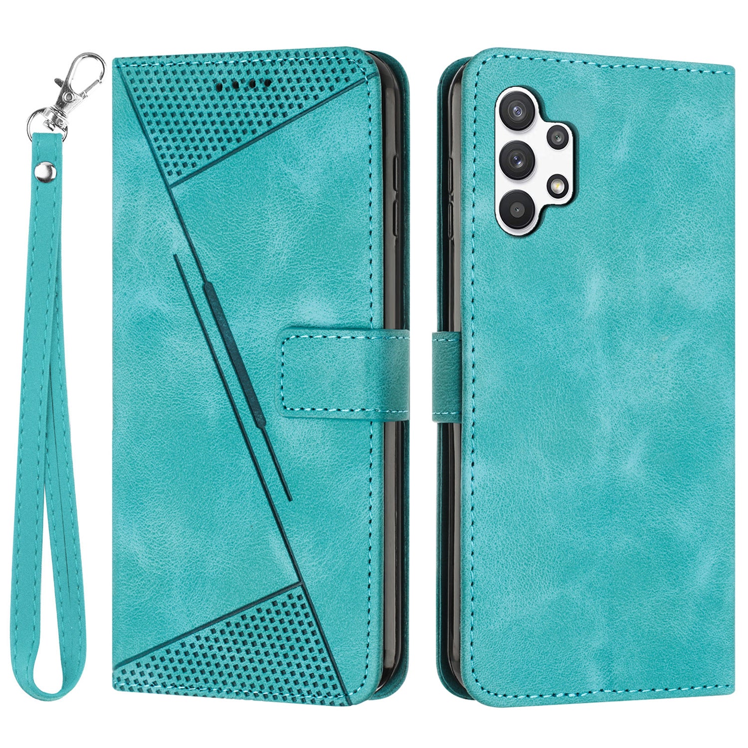 Peněženka PU kožené pouzdro na telefon pro Samsung Galaxy A13 4G stojánek trojúhelníkový kryt na telefon s potiskem