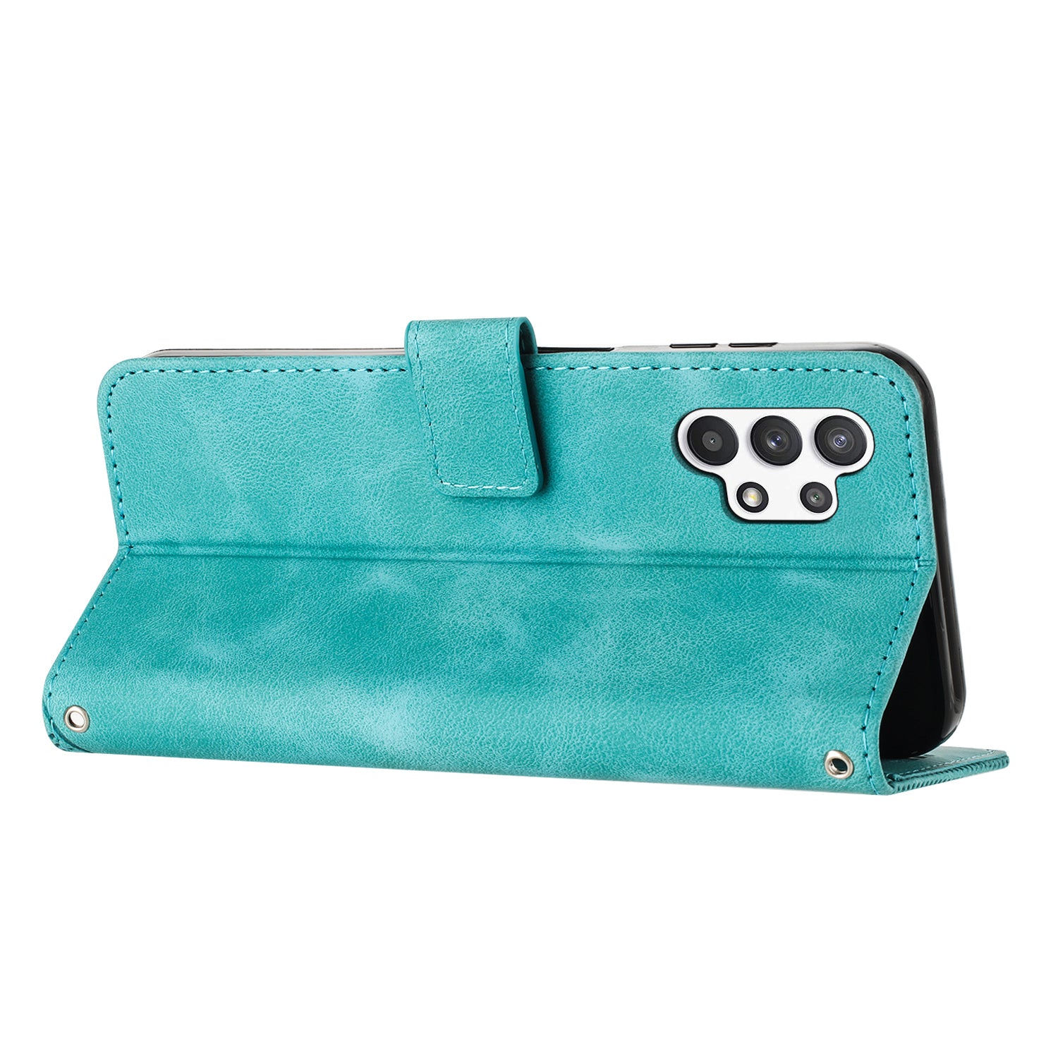 Peněženka PU kožené pouzdro na telefon pro Samsung Galaxy A13 4G stojánek trojúhelníkový kryt na telefon s potiskem