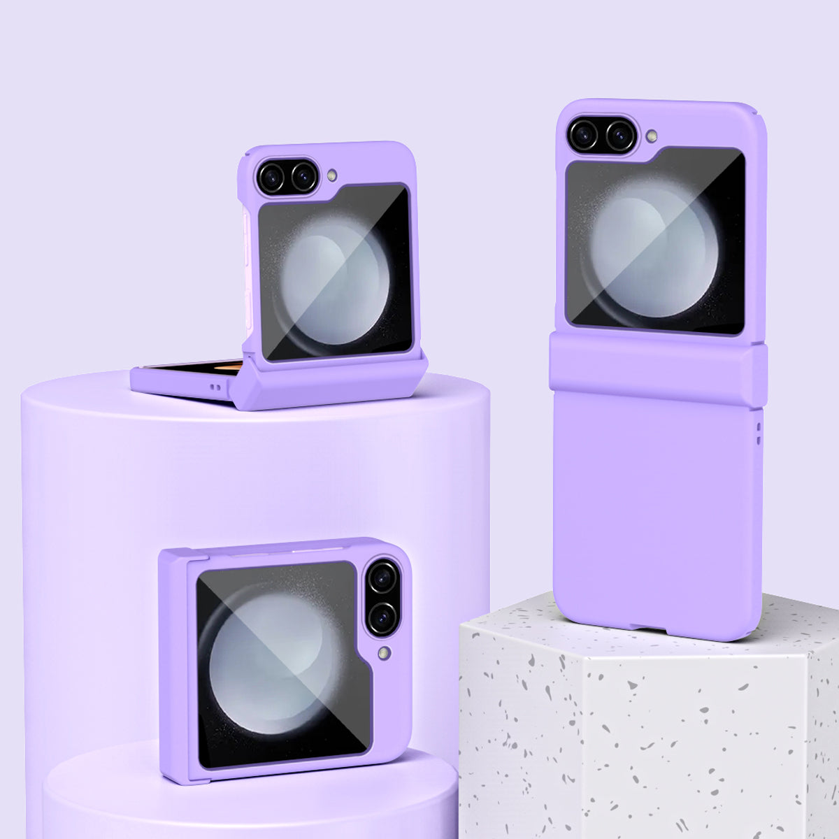 For Samsung Galaxy Z Flip5 5G Hard PC Phone Case Hinge Protection Drop-proof Mobile Protective Cover