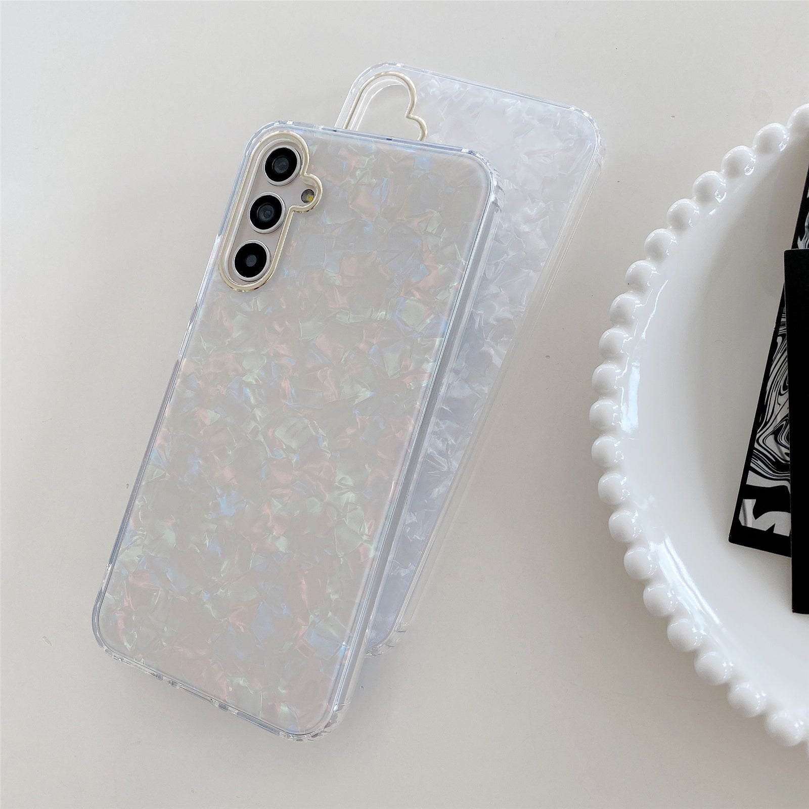 JDCS Series For Samsung Galaxy A54 5G IMD Shell Pattern TPU Case Phone Cover